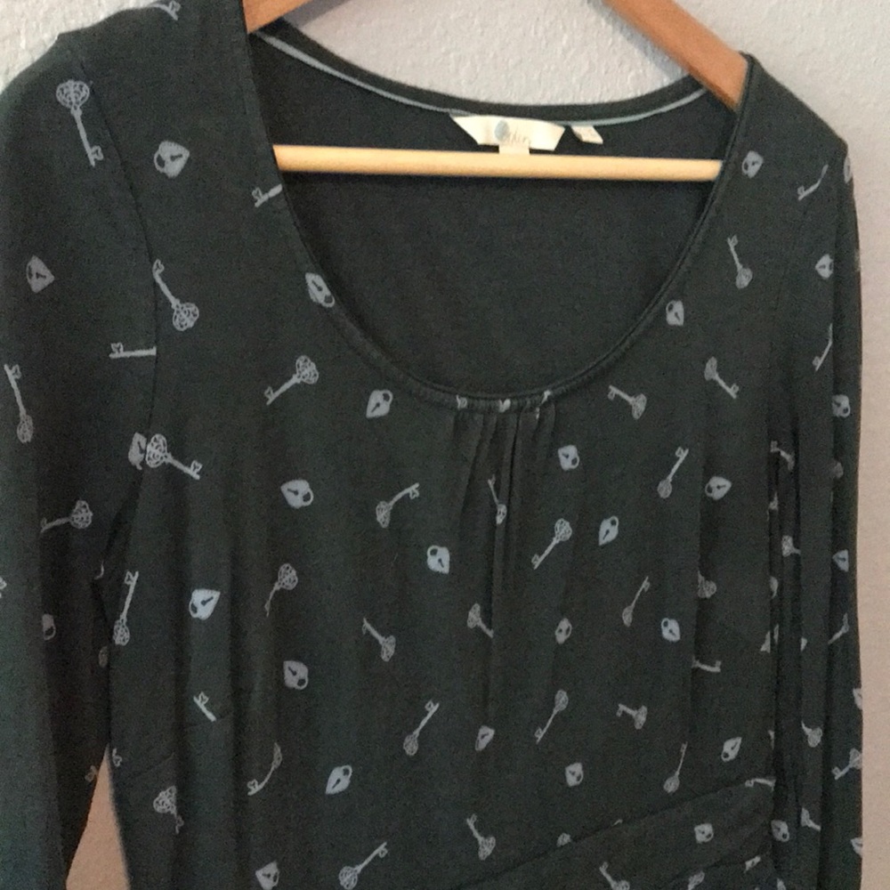 EUC Boden key & lock long sleeve dress US8R